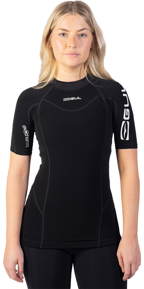 2025 Gul Womens Evotherm Thermal Short Sleeve Top EV0052-B9 - Black